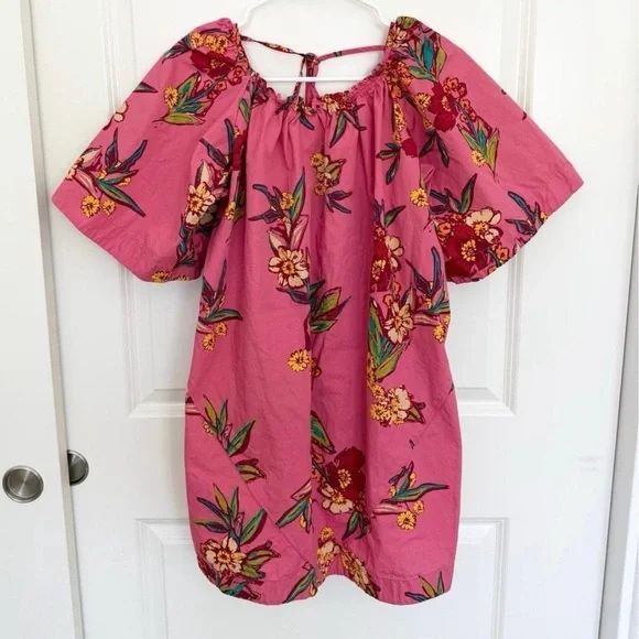 Free People Jodie Sunrise Combo Printed Tunic Dress Pink XS - Picture 2 of 6